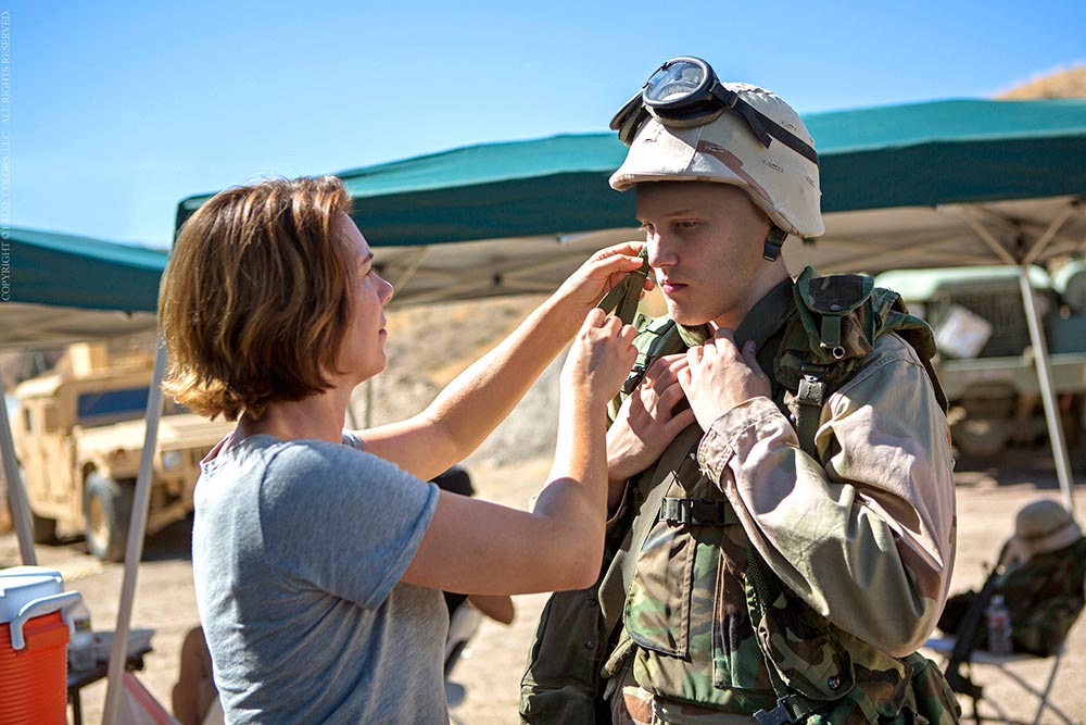 Behind the scenes during the making of False Colors