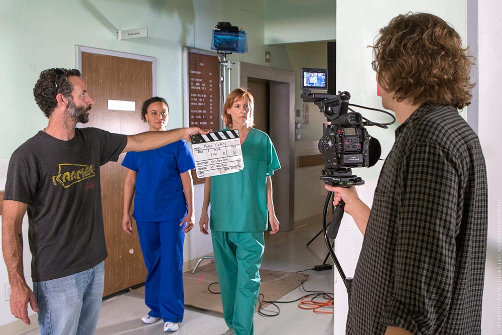 Behind the scenes during the making of False Colors